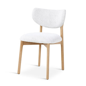 Lot de 2 chaises Blake Castle Line tissu doux et pieds bois