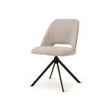 Chaise Omis avec pied pivotant en métal