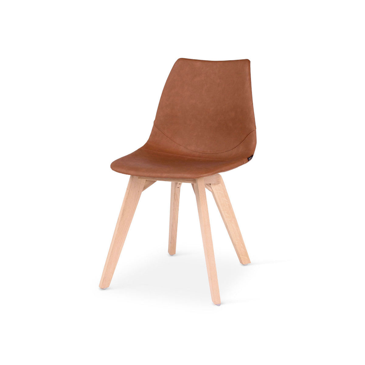 Chaises Hapy avec pieds en bois Oak naturel