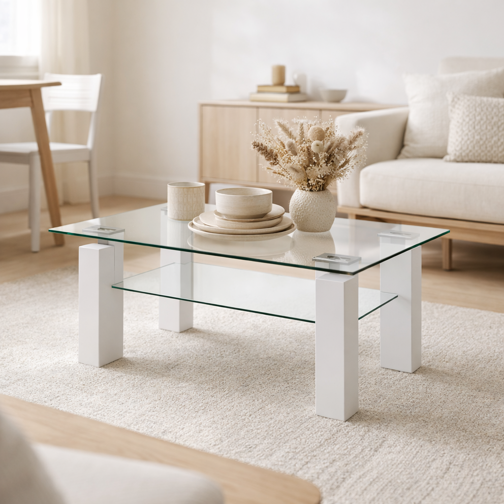 Table basse 110x80 cm en situation