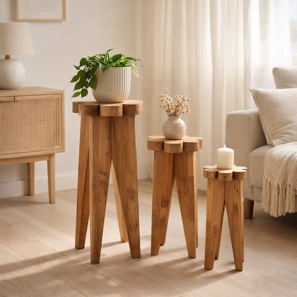 tabouret fleur en situation
