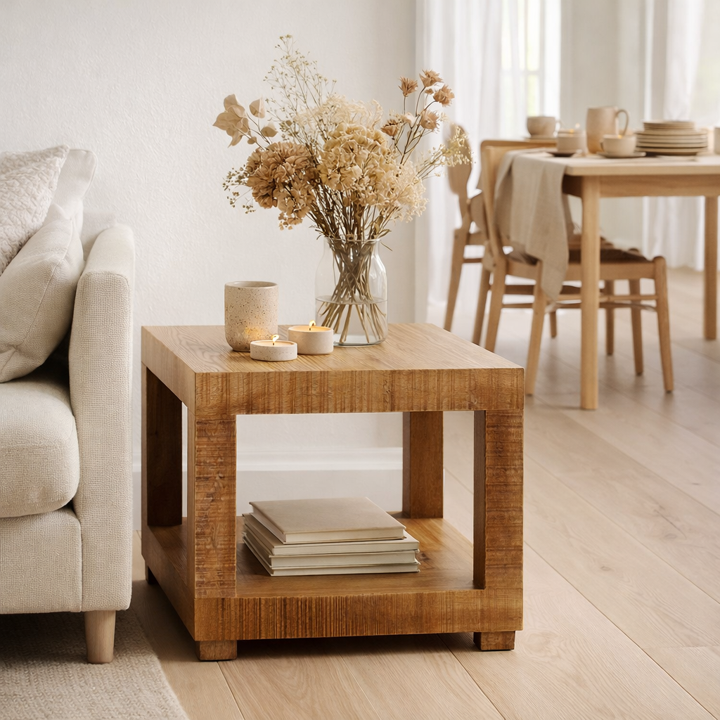Table basse 50x50x45 cm en situation