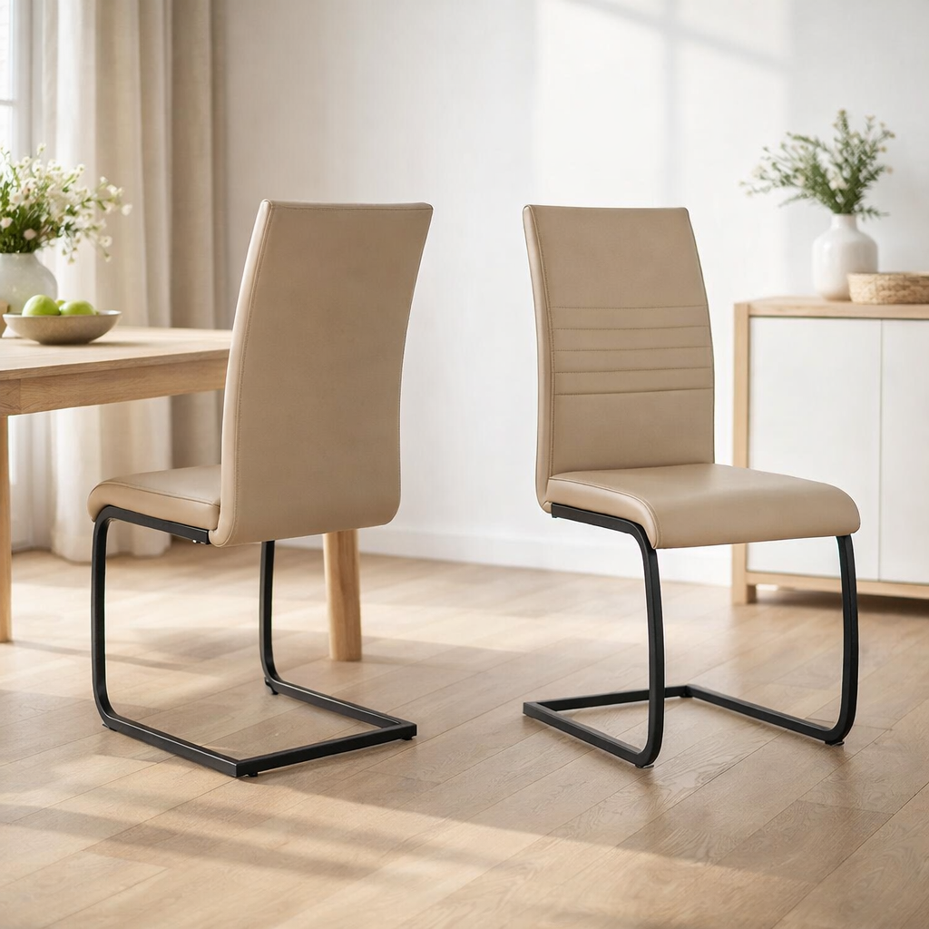 Chaise, lot de 2 avec structure luge en situation