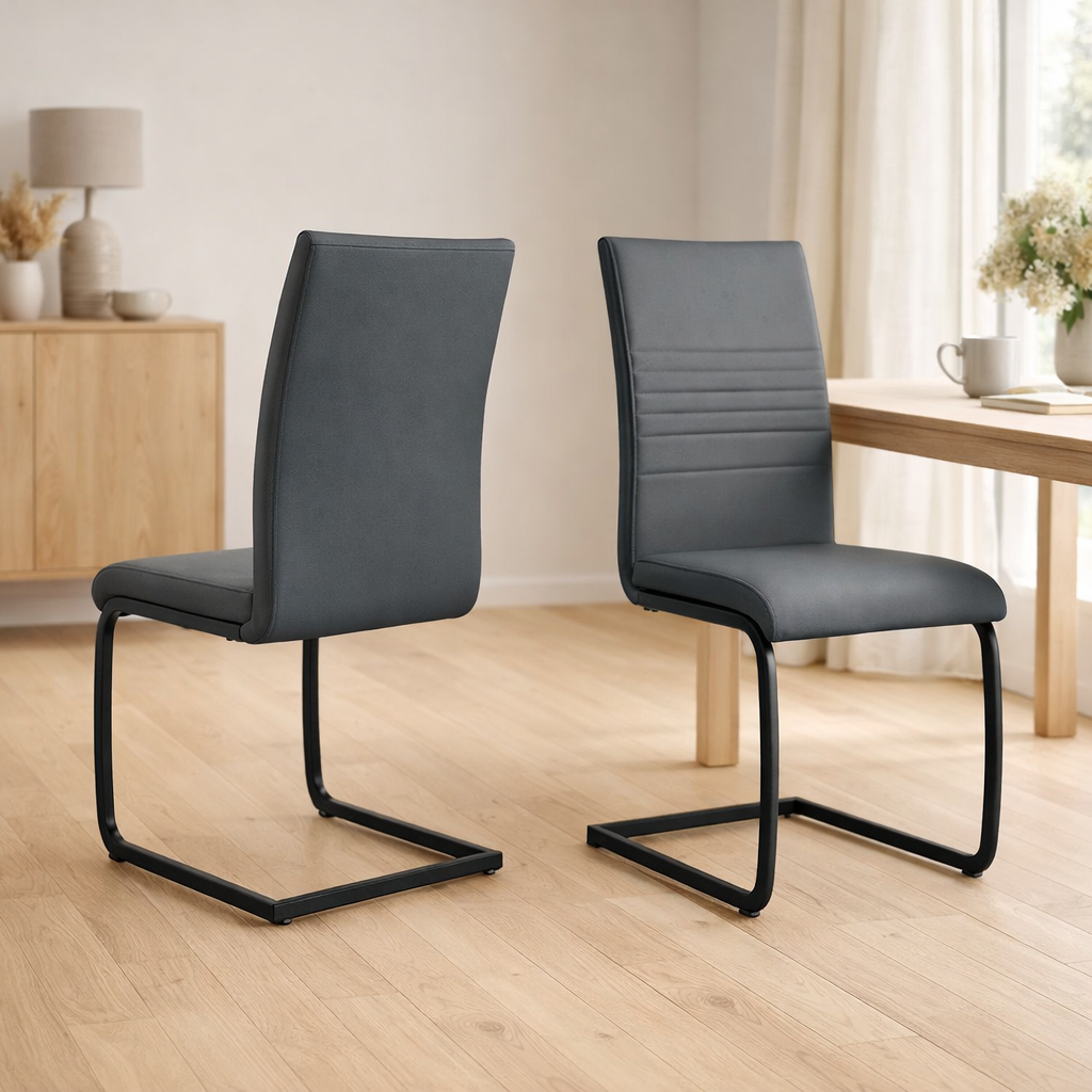 Chaise, lot de 2 avec structure luge en situation