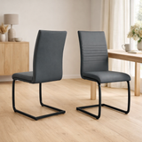 Chaise, lot de 2 avec structure luge en situation