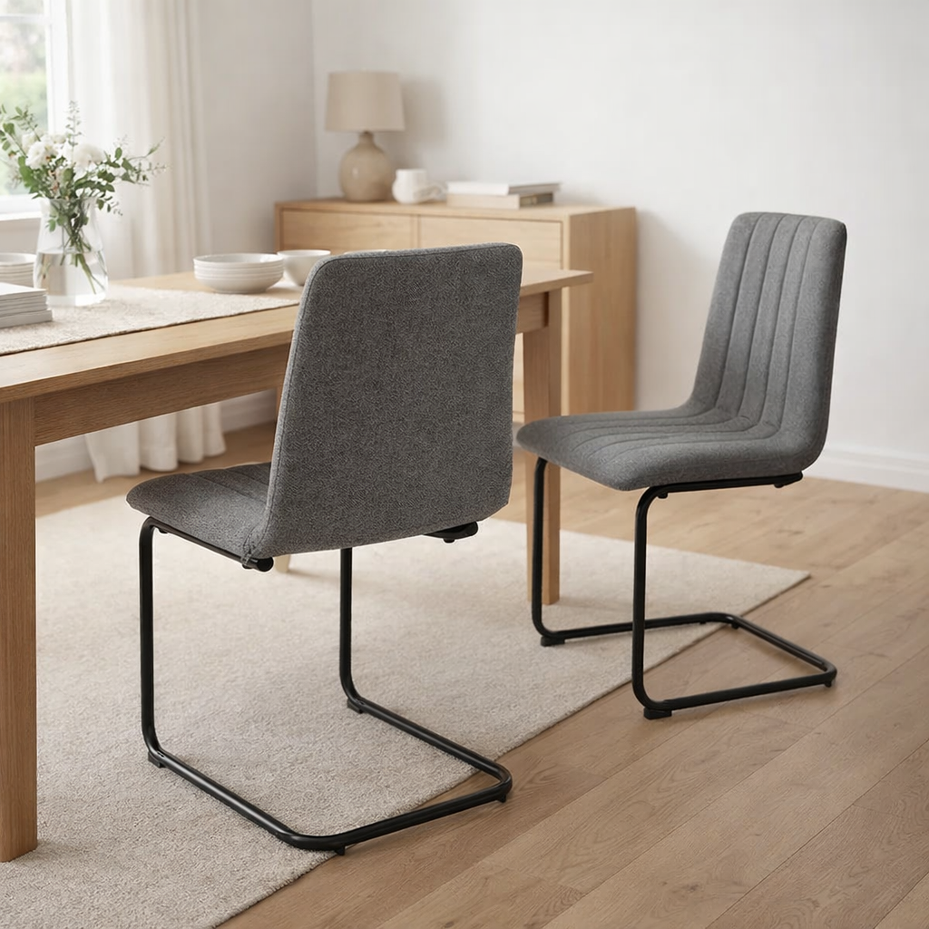 Chaise, lot de 2 avec structure luge en situation