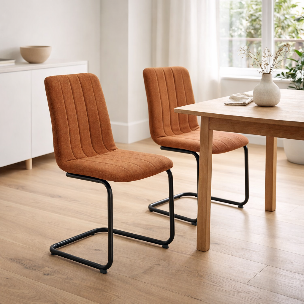 Chaise, lot de 2 avec structure luge en situation