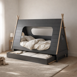 Lit pour enfants + tiroir en situation