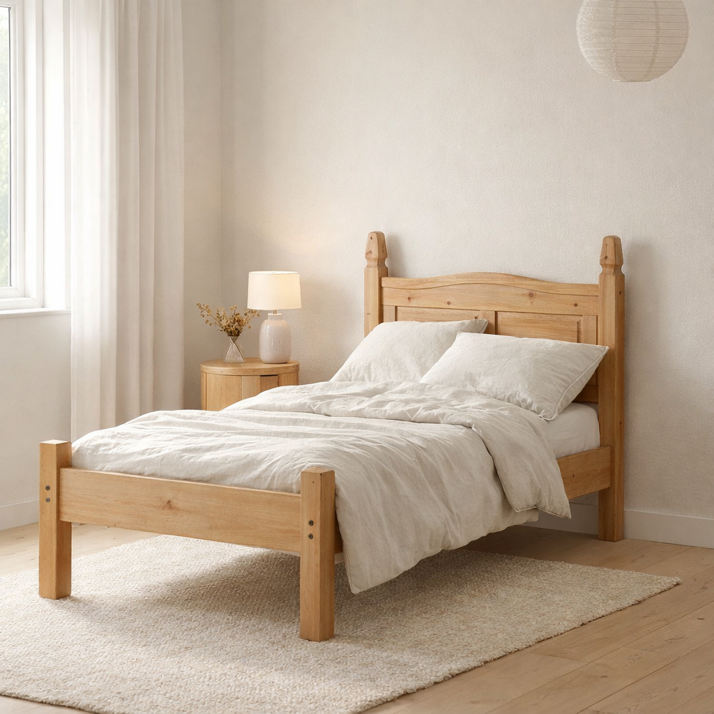 Lit pour matelas 90x200cm en situation