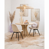J-Line Cuir de Vache Beige 3-4M² en situation