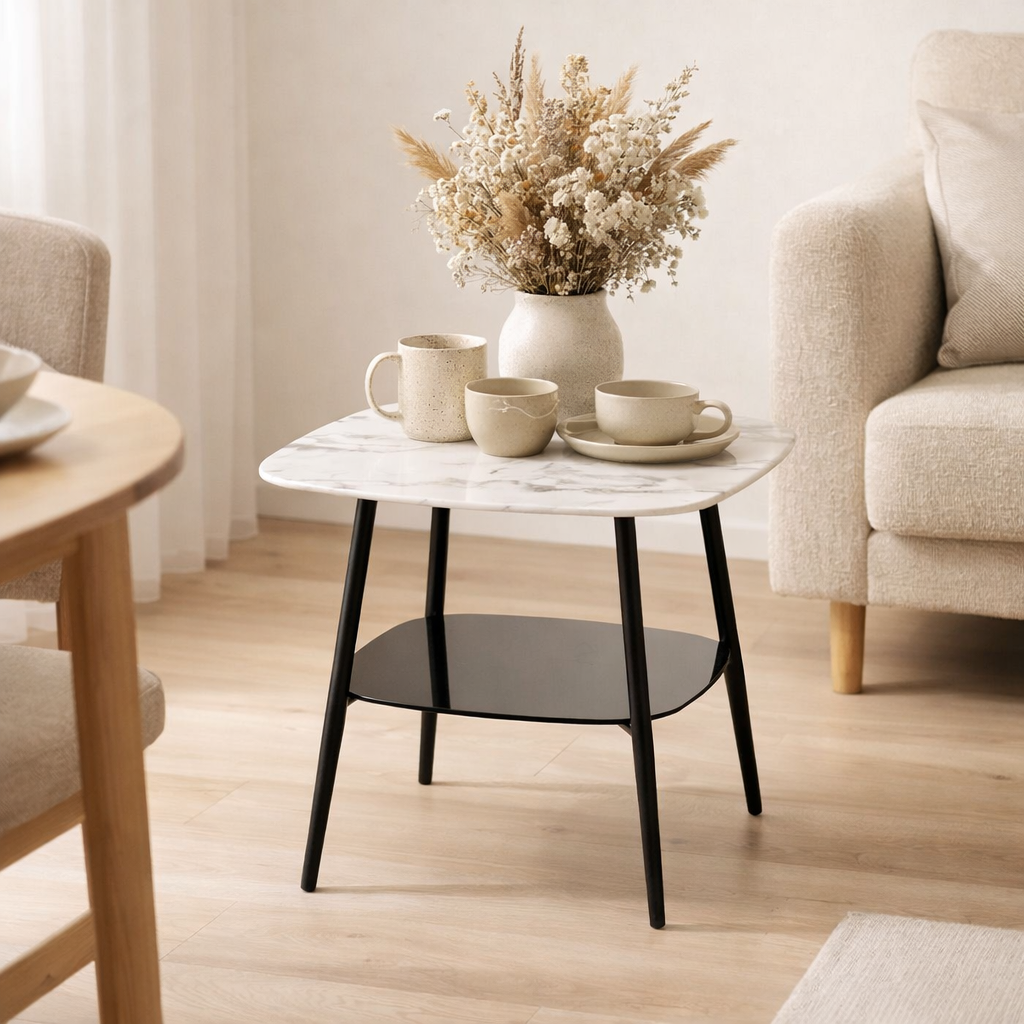 Table basse 55x55 cm en situation
