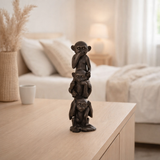 J -line Figure AAP Audition / Voir / silence - Polyresin - Brown en situation