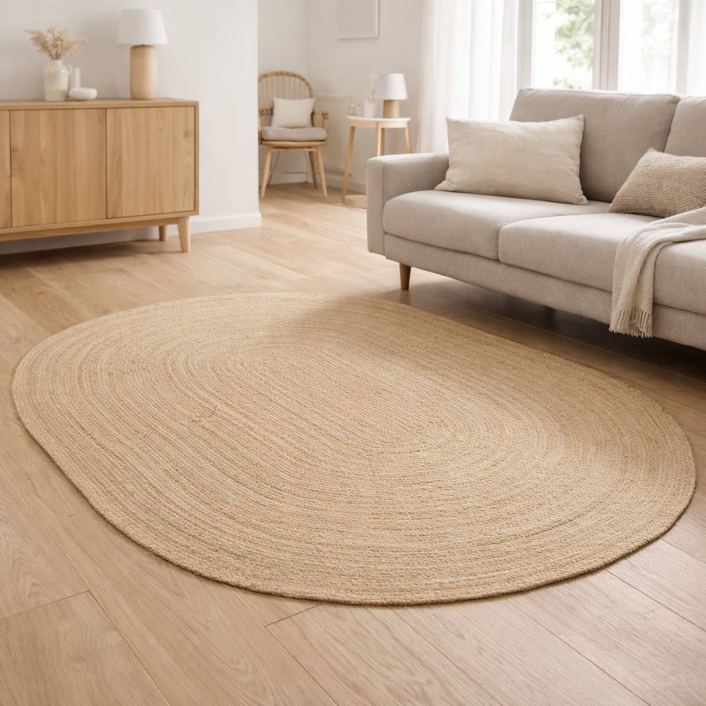 Tapis Bombay - Jute, Naturel - 140x200 cm en situation