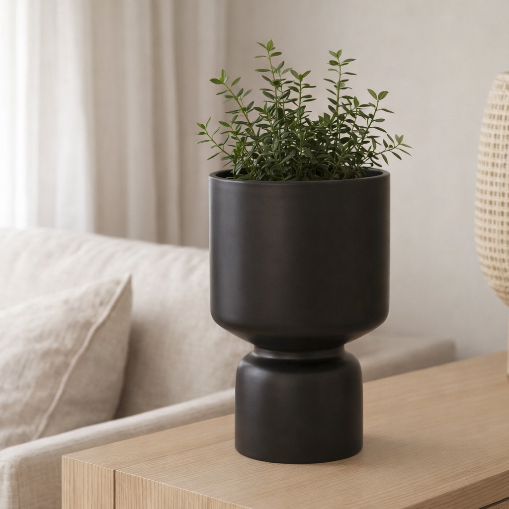 Pot de fleur en situation