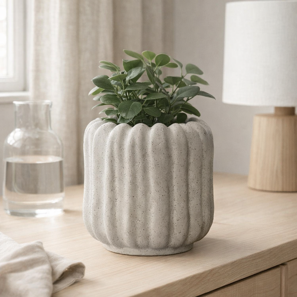 Pot de fleur en situation