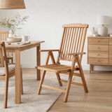 Chaise de jardin en teck en situation