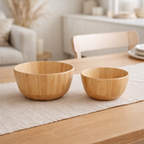 Chefalu Bowl - Bol, bambou, naturel, lot de 2 en situation
