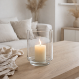Lanterne J-Line Laura - kaarshouder - verre - transparent - petite en situation