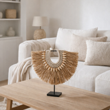 J-Collier de décoration + stand Dora - Wood / Zeegrass - Beige - S en situation