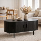 Table basse / carte de télévision - noir en situation