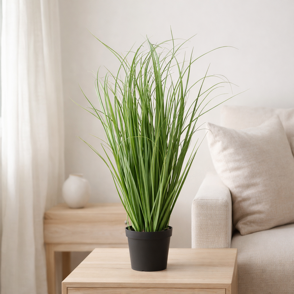 Poa Grass - Vert, Plastique PE/Polyester, 30x30x68 cm en situation