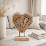 Almada Coeur - Naturel, Teck, 25x9x30 cm en situation