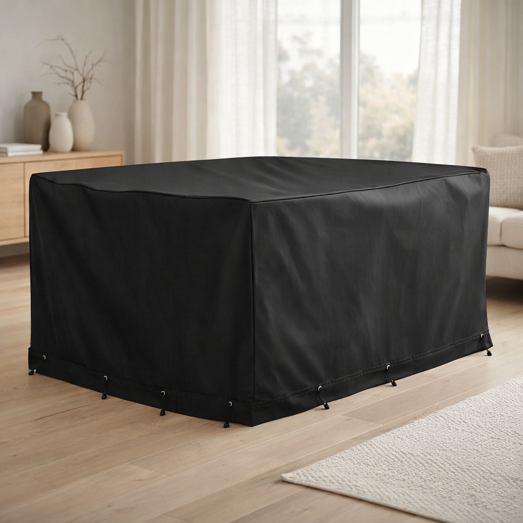 Housse de luxe - Noir, Polyester, 155x235x95cm en situation