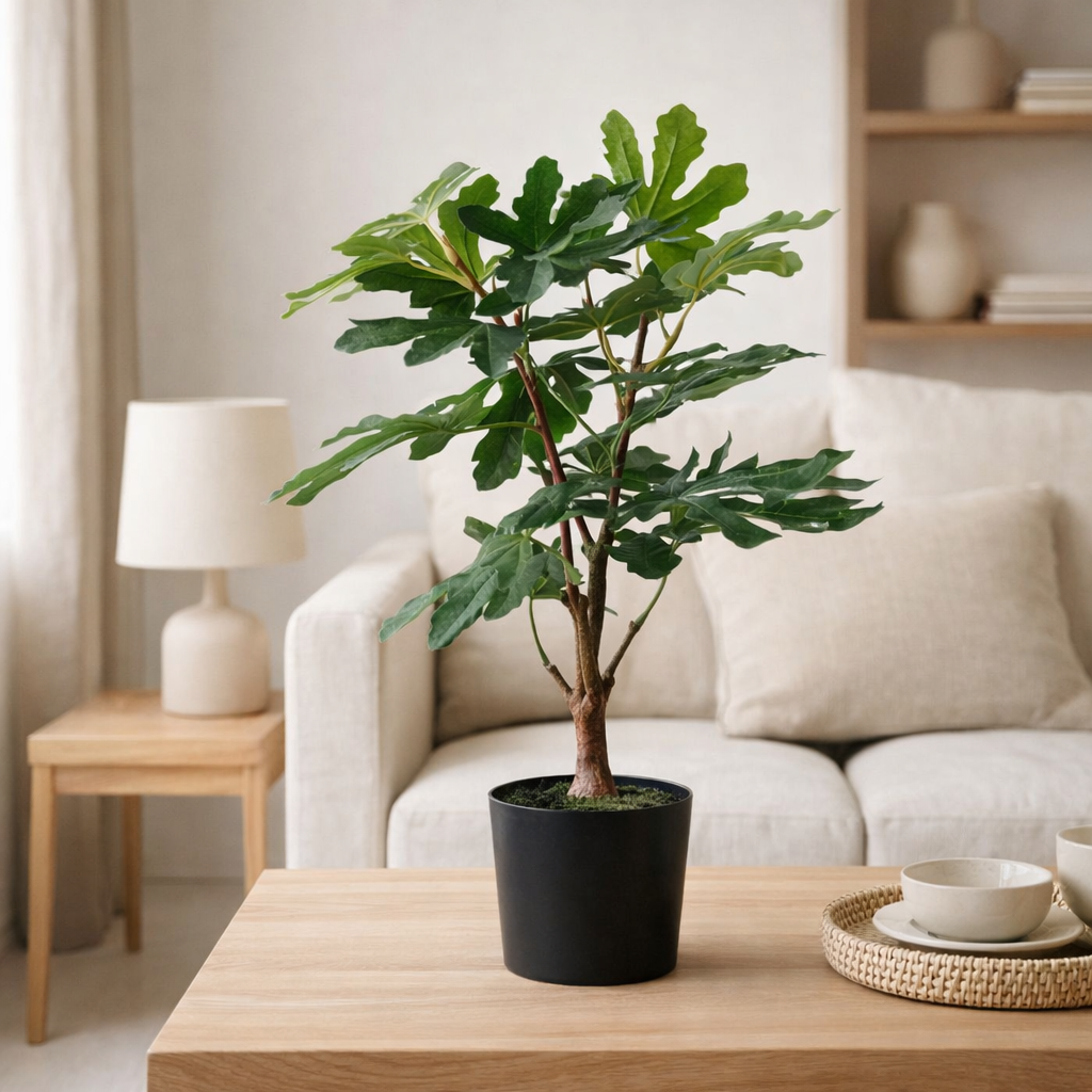 Figuier - Vert, Plastique PE, H:60 cm en situation
