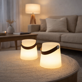 Lampe LED Bristol - Blanc, PP, 17x17x21 cm, Rechargeable en situation