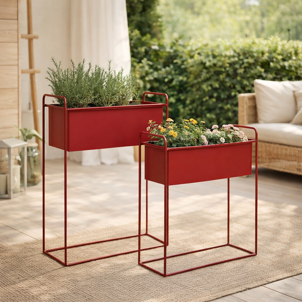 Ensemble de pots de fleurs Reina en situation