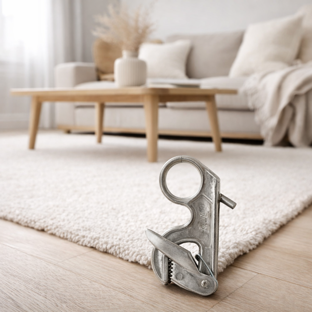 J -line Clip déco pour tapis - Metal - Silver en situation
