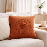 Coussin J-Line Circle - textile - terre cuite en situation