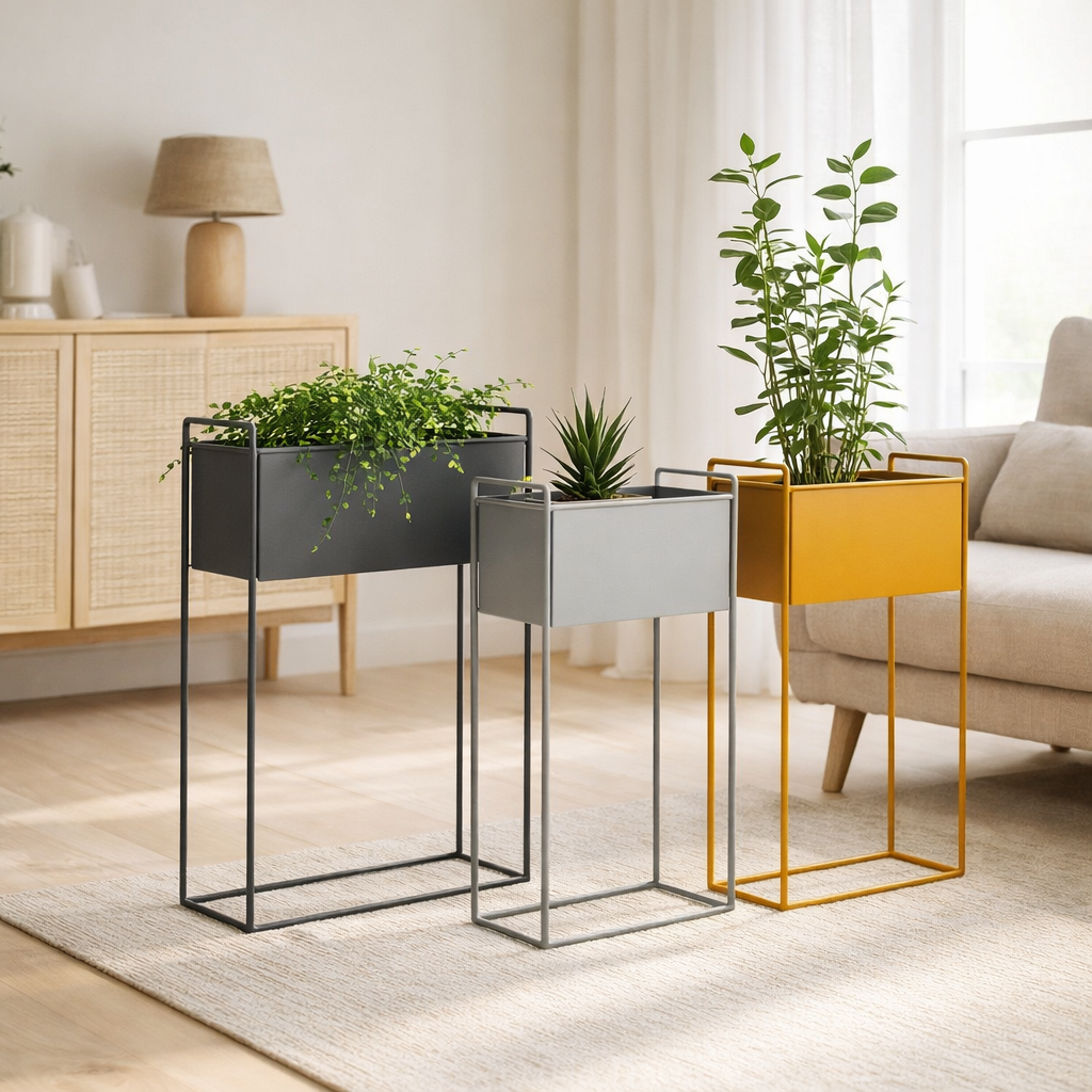 Set de pots de fleurs Essence Straight en situation