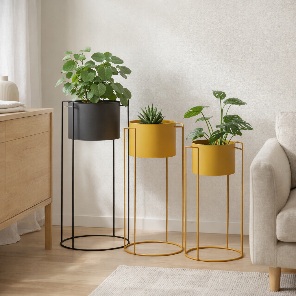 Set de pots de fleurs Essence Straight en situation