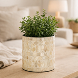 J -line Flowerpot Pearl - Jute - Beige - Ø 14 cm en situation