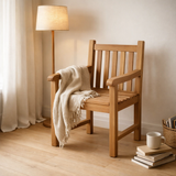 Fauteuil de jardin, teck en situation