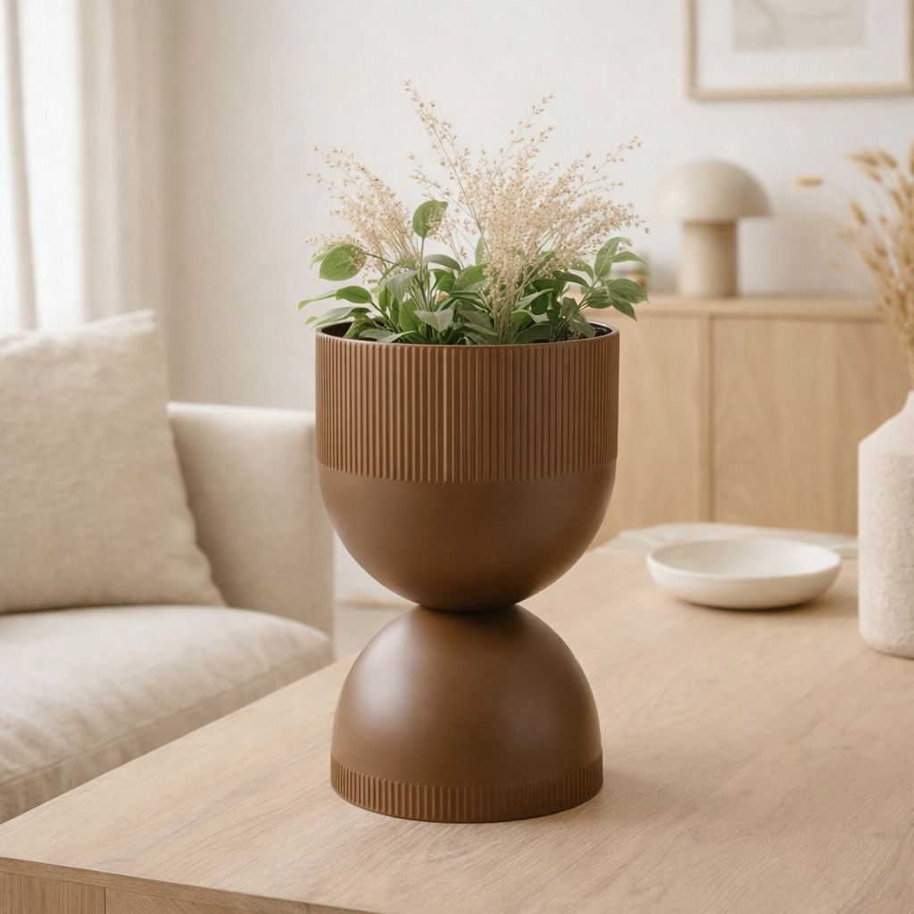 Pot de fleurs Tonar moyen en situation