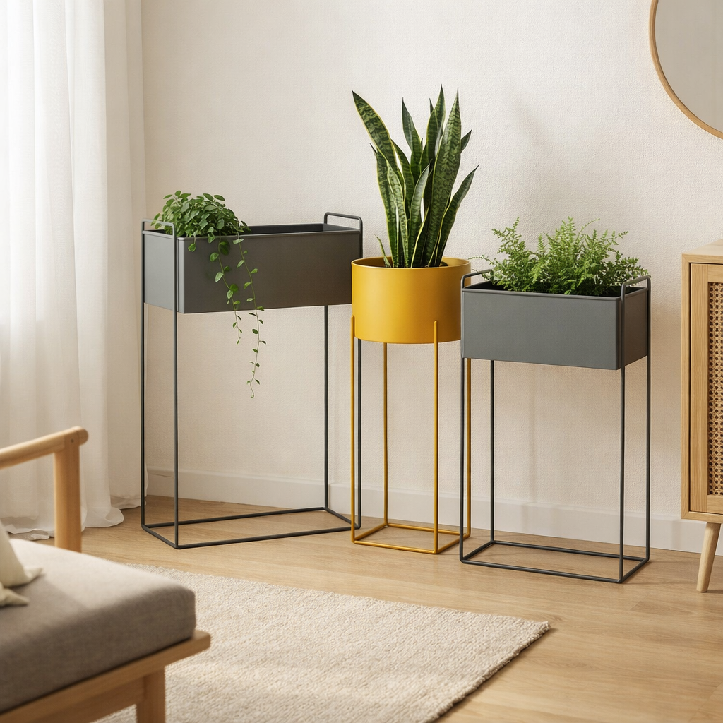 Set de pots de fleurs Essence Straight en situation