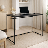 Bureau Vita - noir, acier, 100x45x75cm en situation