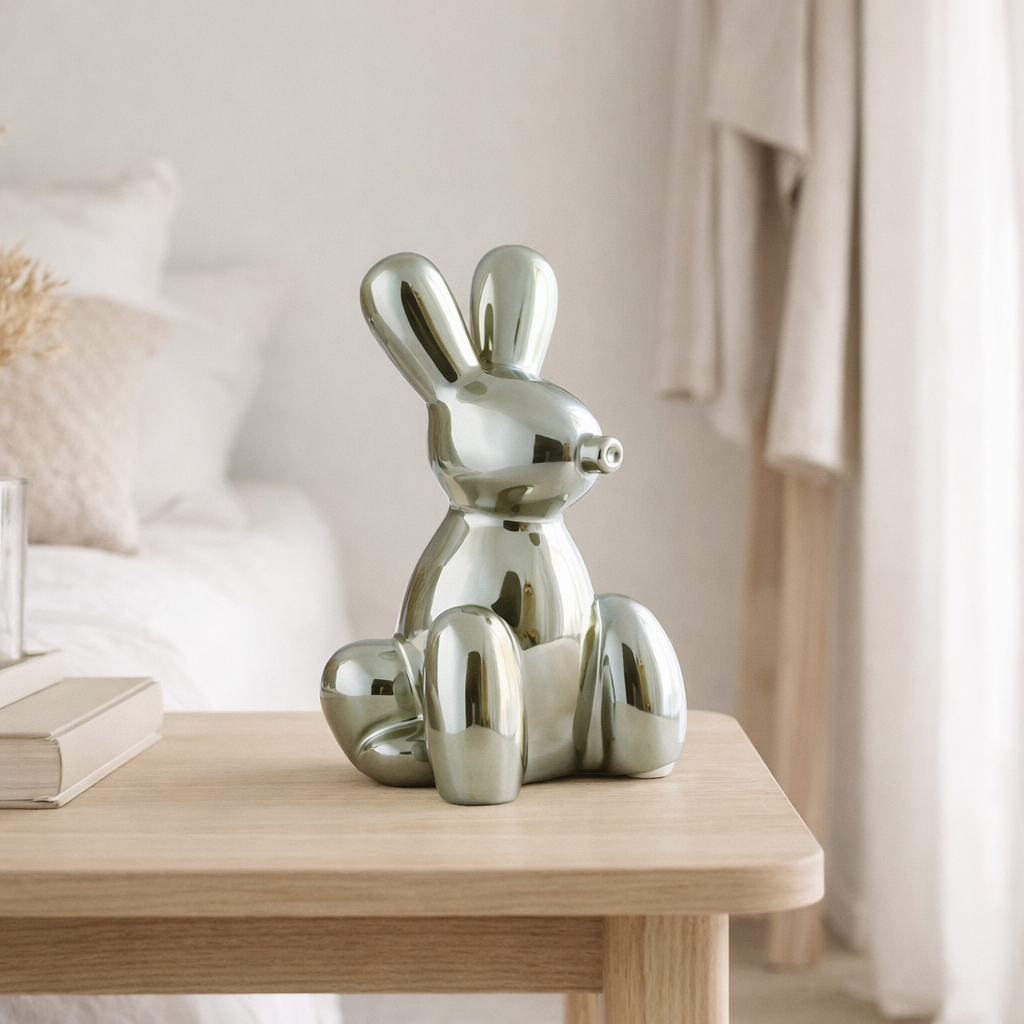 Statue Ballon Lapin Grand en situation