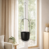 Celle Planter - Jardinière, métal, noir, suspendu en situation
