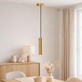 Suspension Paris - Laiton, Acier, 6x6x28 cm en situation