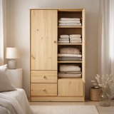 Armoire avec 2 portes et 2 tiroirs en situation
