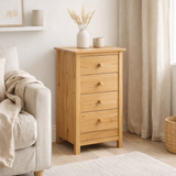 Commode avec 4 tiroirs en situation