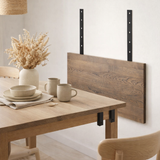 Plaques d'extension pour table Montpellier - Fumé, Chêne/Acier, 95x50x4 cm - Lot de 2 en situation