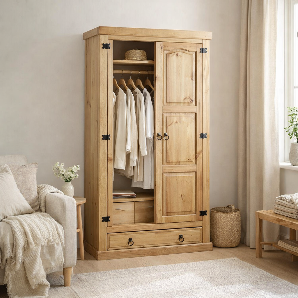 Armoire avec 2 portes et 1 tiroir en situation