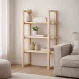Etagère James - Naturel, Bois de Paulownia, 48x63cm en situation