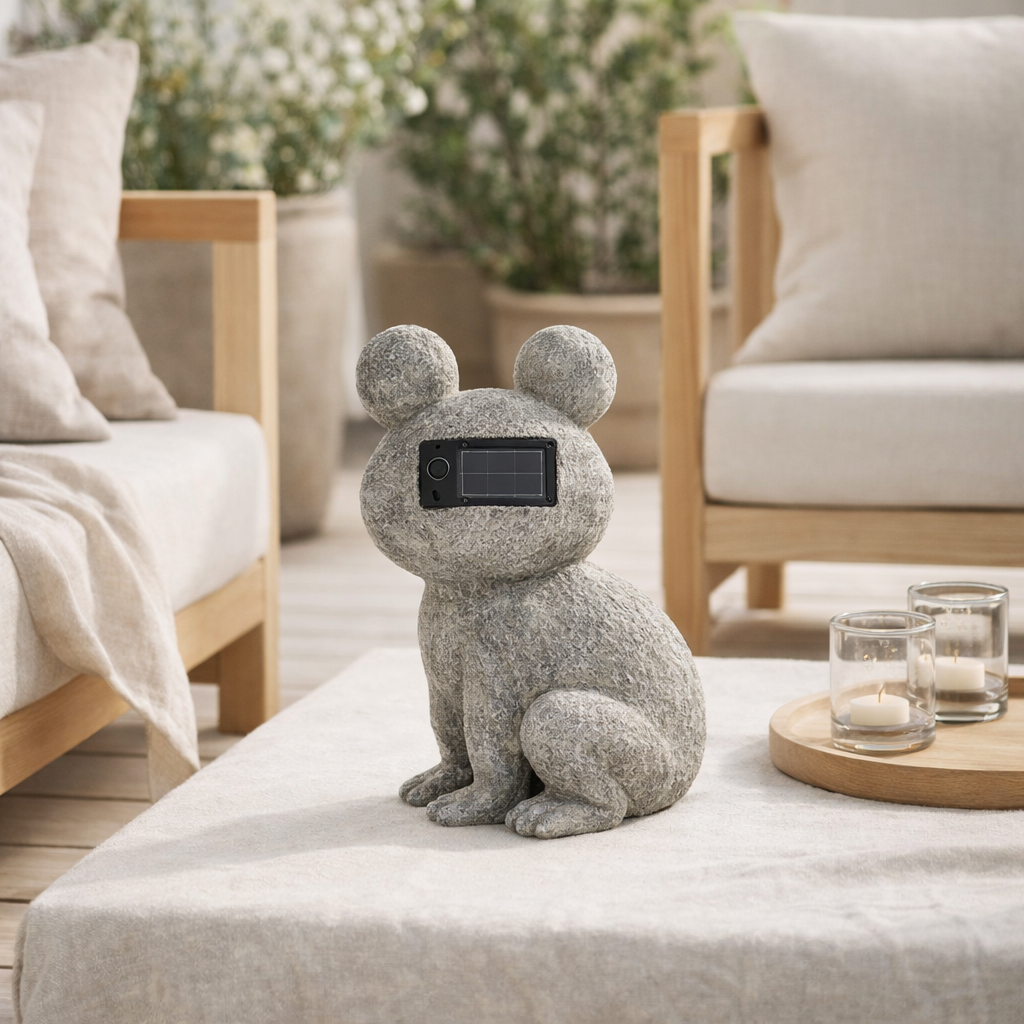 J-Line Frog Solaire Poly Gris Grand en situation