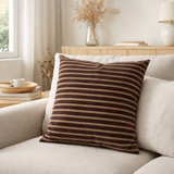 Coussin Perth - Coussin, Polyester, Rayonne, Coton, beige/marron, 45x45 cm en situation