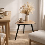 Table d'appoint 50x50 cm en situation